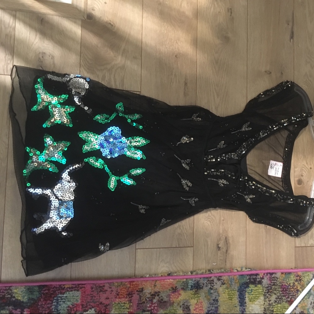 RARE free people sequin elephant dress